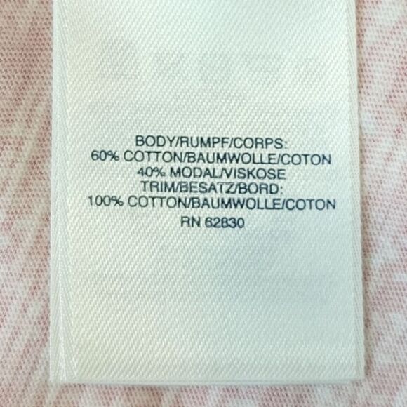 Lands' End Coral Geometric Split Neck Lace Trim 3/4 Sleeve Tunic Top Size XS/P - Picture 7 of 9